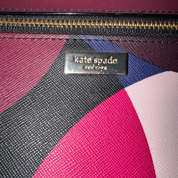 Kate Spade Multicolor Wristlet with Gold Accents